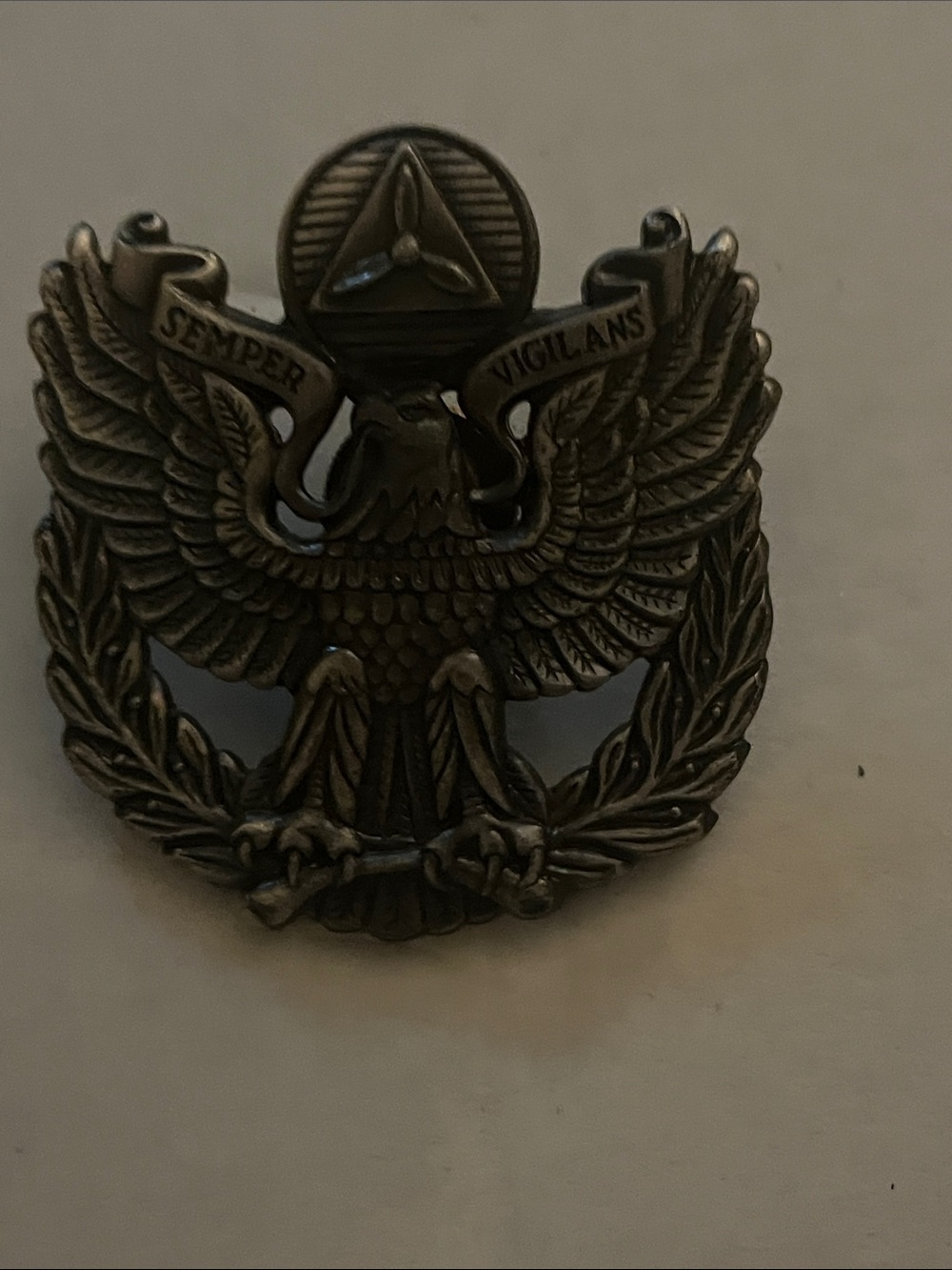 Eagle cap Insignia Antiqued Metal Finish
US Air Force